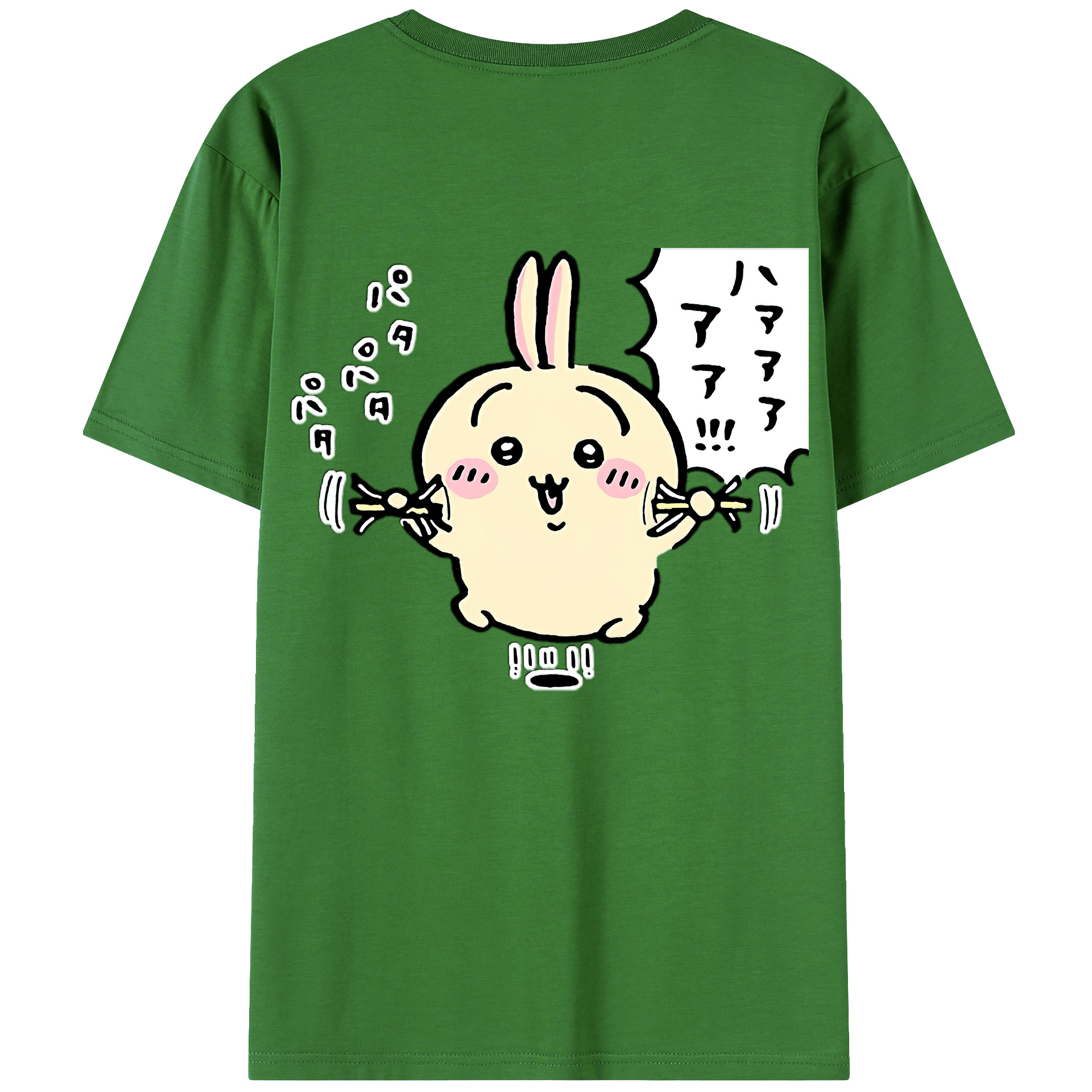 （画像用） ちいかわ うさぎ Chii-kawa usagi レディース半袖Tシャツ(バックプリント)